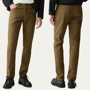 Theory Men’s Raffi Slim Fit Tech Ponte Straight Pants 33